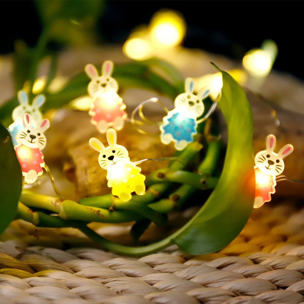 Skirt Bunny Easter Toys Decor Lights String